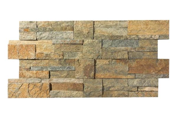Кварцит, 3D панель из камня, 350х180 мм, Modern Multi Quartz