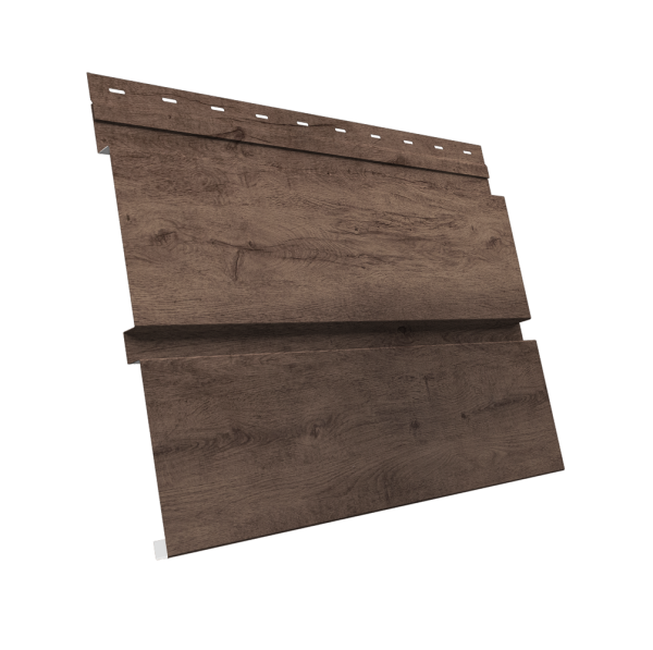 GL Софит металлический Квадро Брус, без перфорации 0.45 мм, Print Premium, Almond Wood Fresh