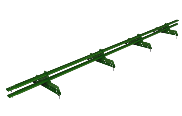 Снегозадержатель универсальный Roofsystems Prestige Next 4 опоры, 2 трубы, овал 45х25, L=3000 мм, RAL 6002