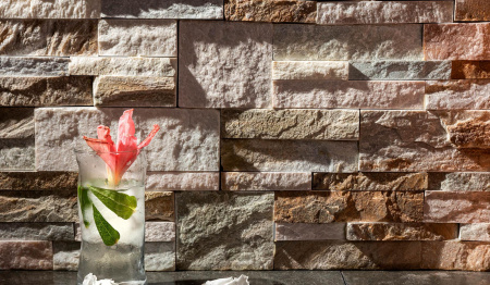 Сланец, 3D панель из камня, 350х180 мм, Modern Beige Slate