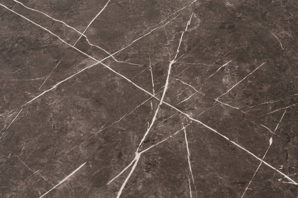 Стол из HPL круглый Ø 70 см, Каффе, подстолье чугун цвет: серый мрамор