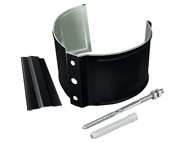 Кронштейн трубы на кирпич Grand Line Ø 90 мм PE Matt, RAL 9005