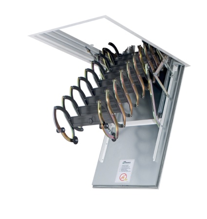 Металлическая чердачная лестница Fakro LSF, 70x110х300 см