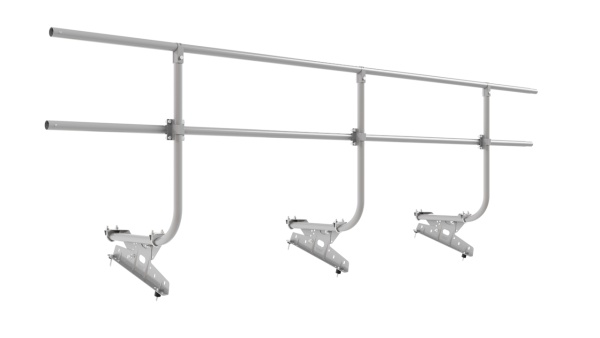 Ограждение кровельное для металлочерепицы Borge, H=900 мм, L= 3000 мм RAL 7004