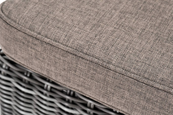 Шезлонг из искусственного ротанга, Рим графит