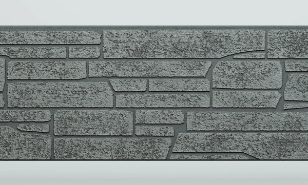 Панель FCS Simple под Камень, 15 мм, 360х1480 мм цвет: AA7113 графит