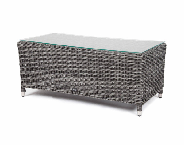 Стол журнальный из искусственного ротанга, Кон Панна цвет: графит