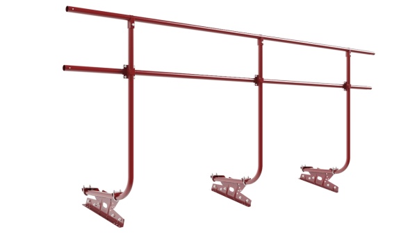 Ограждение кровельное для фальцевой кровли Borge, H=1200 мм, L= 3000 мм RAL 3011