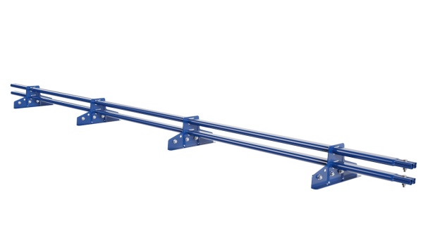 Снегозадержатель для фальцевой кровли Borge L=3000 мм, 4 опоры, 2 трубы, овал 25х45 RAL 5005