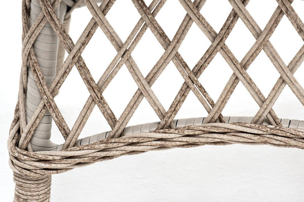 Стол плетеный круглый Эспрессо, Ø 80 см, высота 75 см цвет: бежевый