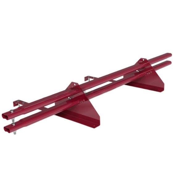 Снегозадержатель для натуральной черепицы Roofsystems Prestige натур, 2 опоры, 2 трубы, овал 45х25, L=1500 мм, RAL 3005