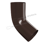 Колено трубы 60°, Ø90 мм, Металл Профиль, GrandSystem, PE, RAL 8017