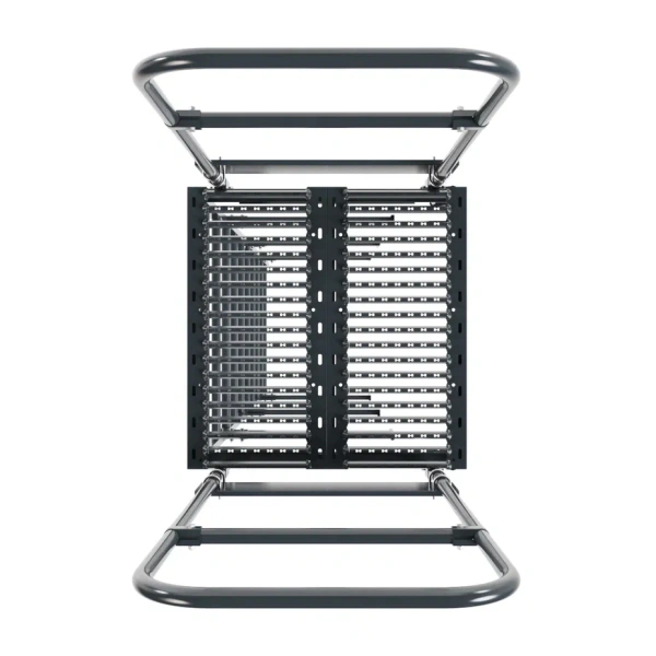 Площадка переходная Borge, высота поручня 1200, мостик 800х800 мм RAL 7016