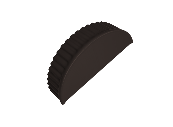 GL Заглушка конька полукруглого, торцевая 0.45 мм, Drap ST, RR 32