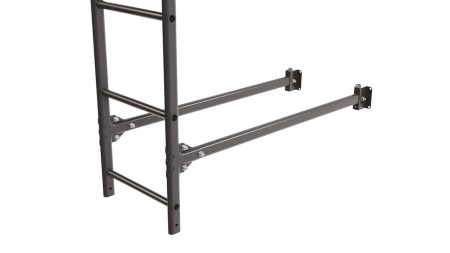 Фасадная лестница Borge, верхняя секция, L=2700 мм RAL 8019