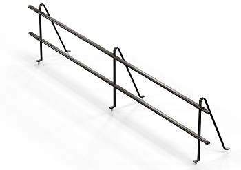 Ограждение кровельное универсальное Orima SYP, H=600 мм, L= 3000 мм RR 32