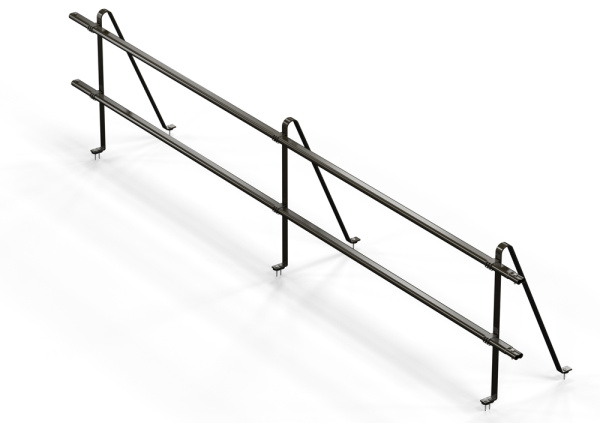 Ограждение кровельное универсальное Orima SYP, H=600 мм, L= 3000 мм RR 32