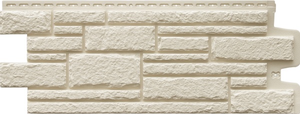 Фасадная панель Grand Line, Камелот Classic, цвет: молочный