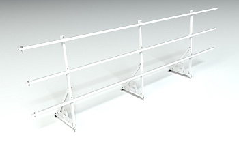 Ограждение кровельное, универсальное Roofsystems Prestige Next, H=900 мм RAL 9003, L=3000 мм