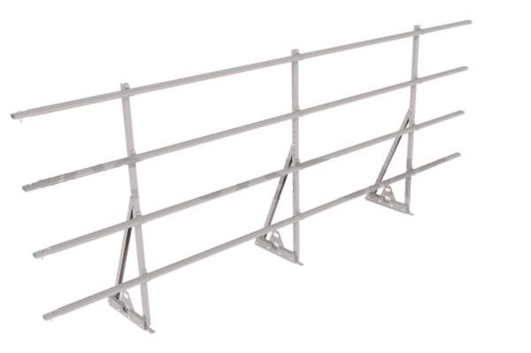 Ограждение кровельное для фальцевой кровли Roofsystems Prestige Next фальц, H=1200 мм RAL 9003, L=3000 мм