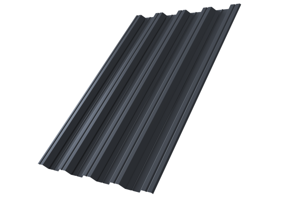 Профилированный лист GL НC44 R, 0.5 мм, Drap TX, RAL 7024