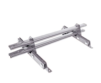 Снегозадержатель для фальцевой кровли Roofsystems Prestige Next фальц, 2 опоры, 2 трубы, овал 45х25, L=1500 мм, RAL 7035