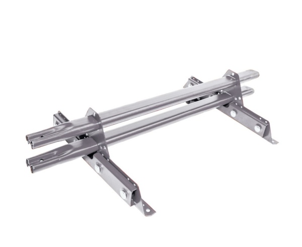 Снегозадержатель для фальцевой кровли Roofsystems Prestige Next фальц, 2 опоры, 2 трубы, овал 45х25, L=1500 мм, RAL 7035