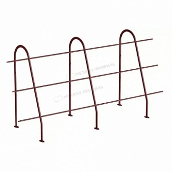 Ограждение кровельное Металл Профиль, H=1200 мм, L=3000 мм RAL 3005