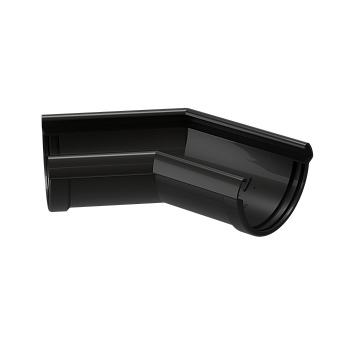 Угол желоба универсальный 135°, Docke Lux, Ø140 мм, цвет: карбон