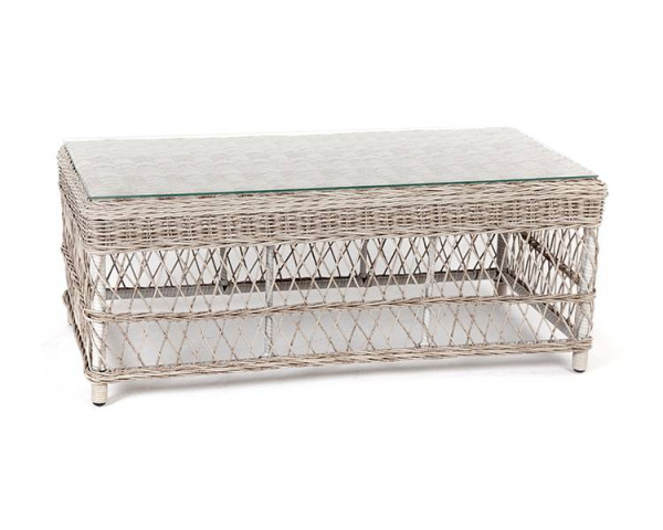 Стол журнальный из искусственного ротанга, Гранд Латте цвет: бежевый