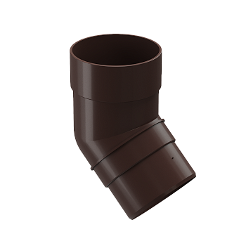 Колено трубы 45°, Docke Premium, Ø85 мм, цвет: шоколад