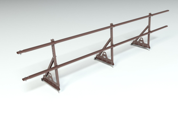 Ограждение кровельное, универсальное Roofsystems Prestige Next, H=600 мм RAL 8017, L=3000 мм