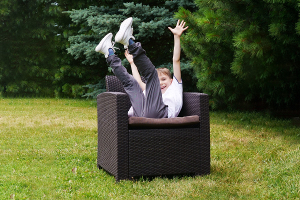 Кресло Arizona из искуственного ротанга, комплект 2 шт, цвет: венге