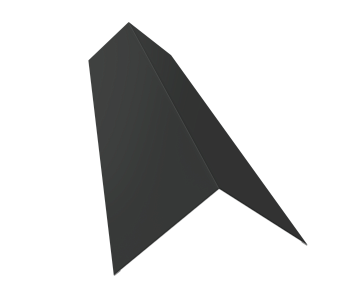 GL Планка конька плоского, 145х145 мм 0.5 мм, Satin, RAL 7016, L=2000 мм