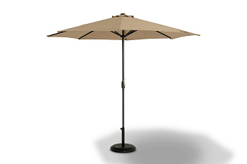 Зонт садовый Джулия, 3х3 м на центральной опоре, тент бежевый