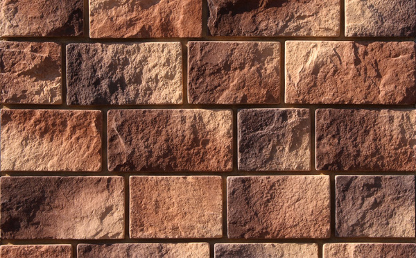 Фасадная плитка White Hills Шинон под Камень, цвет: 411-40 / коричневый