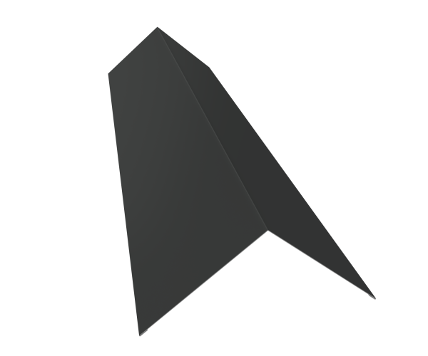 GL Планка конька плоского, 145х145 мм 0.5 мм, Satin, RAL 7016, L=2000 мм