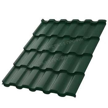 Металлочерепица МП, Монтекристо XL 0.5 мм, NormanMP, RAL 6005