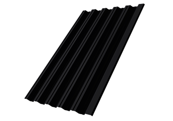 Профилированный лист GL HC35 R, 0.5 мм, Drap TX, RAL 9005