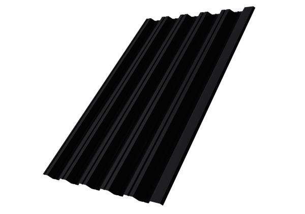 Профилированный лист GL HC35 R, 0.45 мм, Drap-double TX, RAL 9005