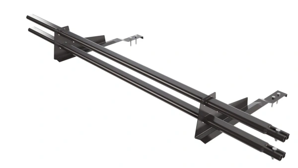 Снегозадержатель для натуральной черепицы Borge L=1500 мм, 2 опоры, 2 трубы, овал 25х45 RR 32