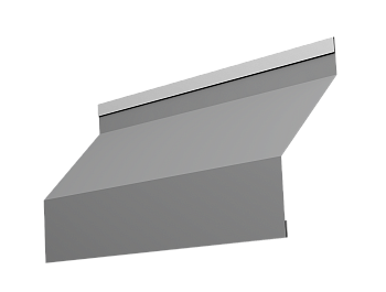 Ламель для забора жалюзи, Milan, с пленкой 0.45 мм, PE, RAL 9006