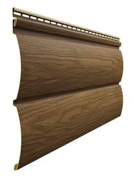 Виниловый сайдинг Docke, Брус D6S, L=3600х300 мм серия Premium, цвет: карамель