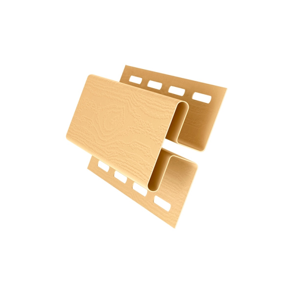 H-профиль пвх, Grand Line, L=3000 мм серия Classic Standart, цвет: золотой песок