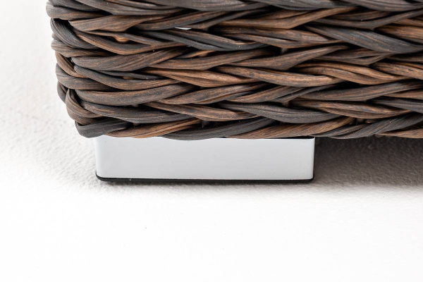 Кресло плетеное из искусственного ротанга /гиацинт/, Капучино цвет: коричневый