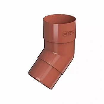 Колено трубы 135°, Технониколь пвх, стандарт Ø 82 мм, цвет: красный