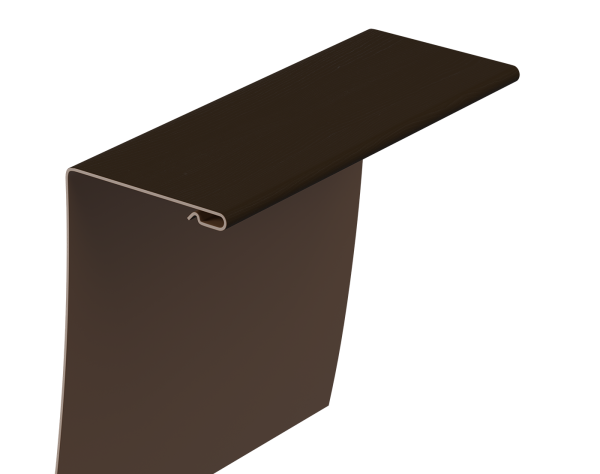 Универсальный околооконный профиль Docke, 89/254 мм L=3000 мм. серия Premium, цвет: шоколад