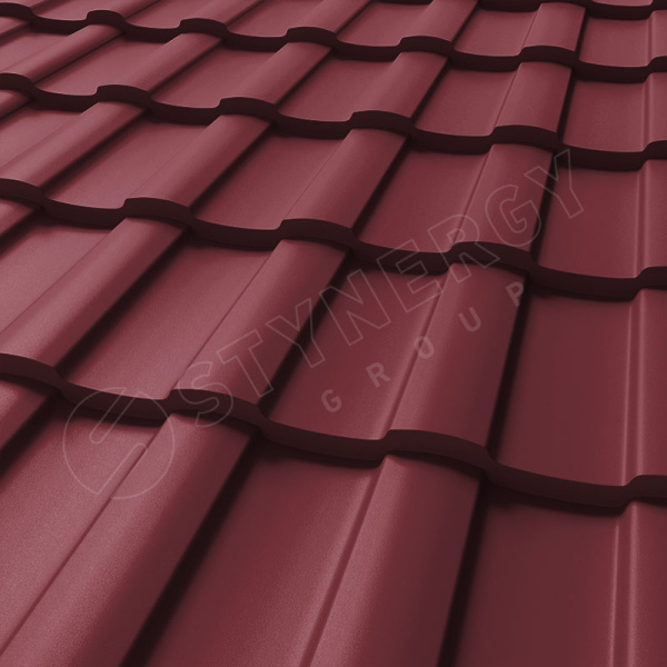 Металлочерепица Stynergy, Stella 0.5 мм, Rooftop Бархат, RAL 3005