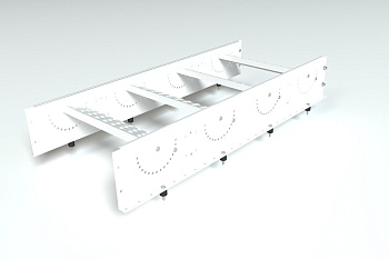 Лестница кровельная маршевая, универсальная Roofsystems Prestige Next, 485 мм, L=1200 мм RAL 9010