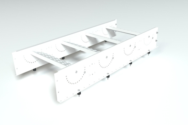 Лестница кровельная маршевая, универсальная Roofsystems Prestige Next, 485 мм, L=1200 мм RAL 9010